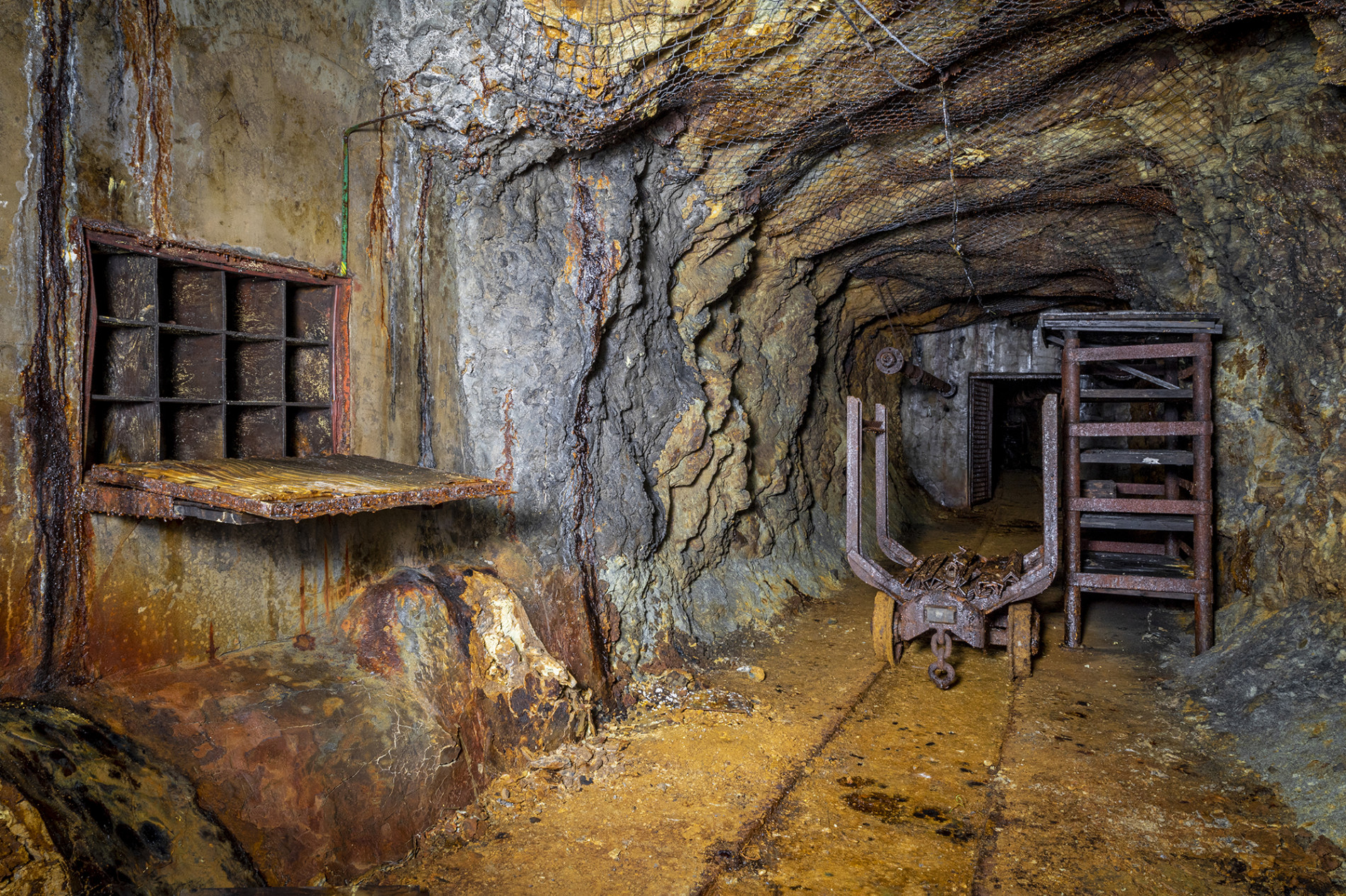 Starý muniční sklad ve štole Nový Hackelberg