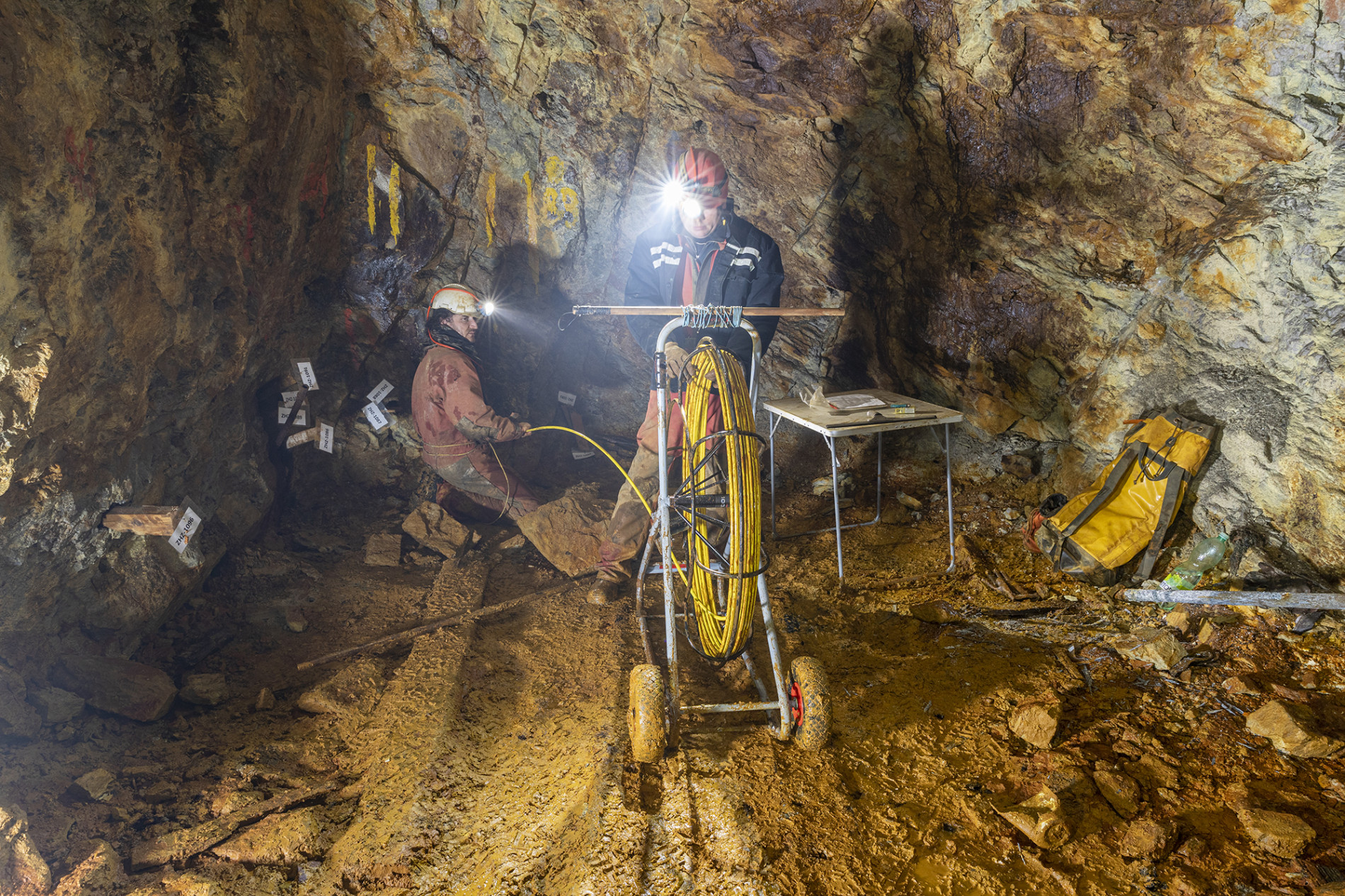 Měření inklinometrie vrtů na ZH – Nový Hackelberg