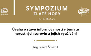 Úvaha o stavu informovanosti v tématu nerostných surovin a jejich využívání.