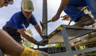 Vrtné práce na odkališti ve Zlatých Horách